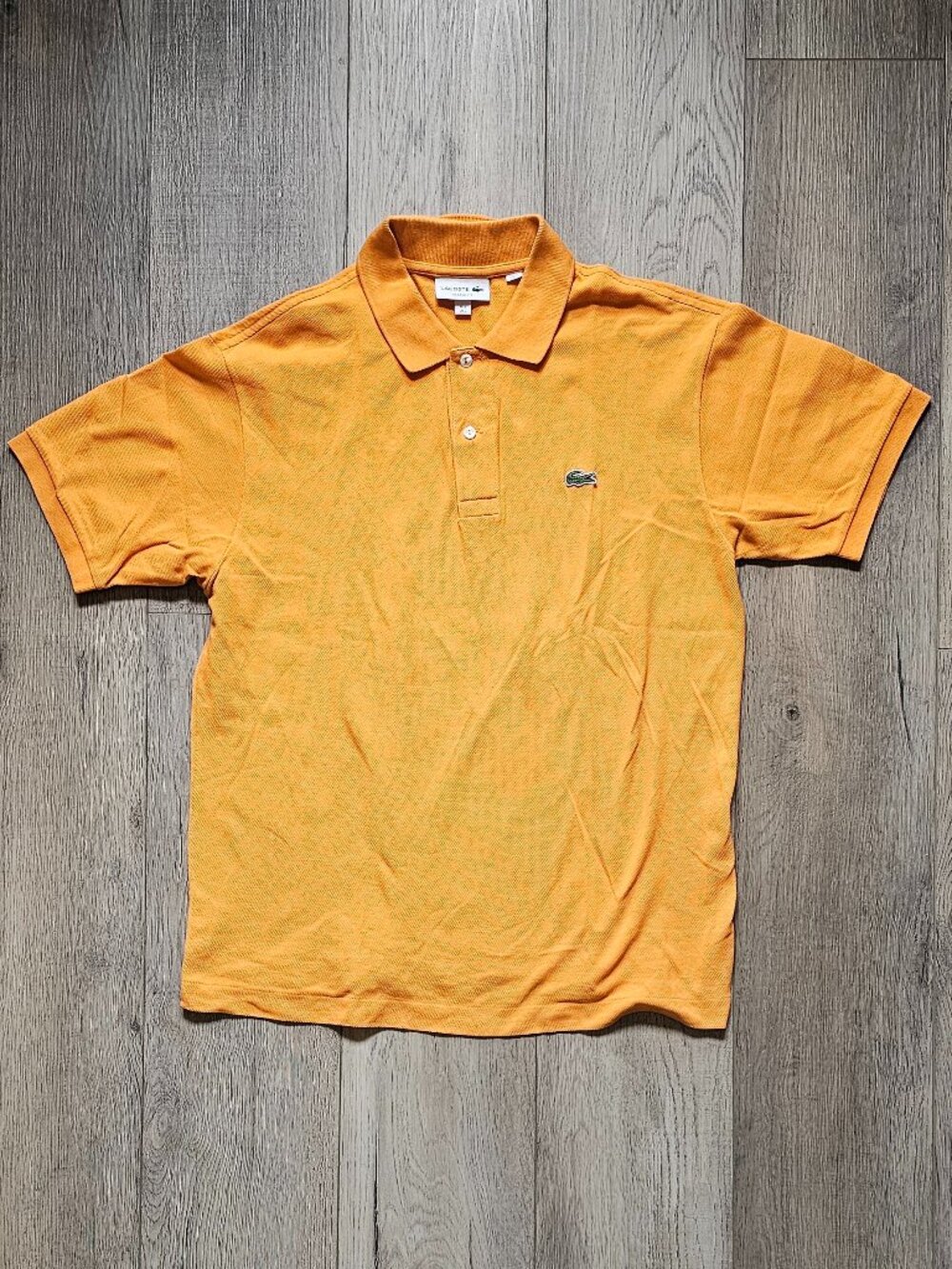 Lacoste Classic Fit Short Sleeve Pique Polo Shirt Men's US Large Orange